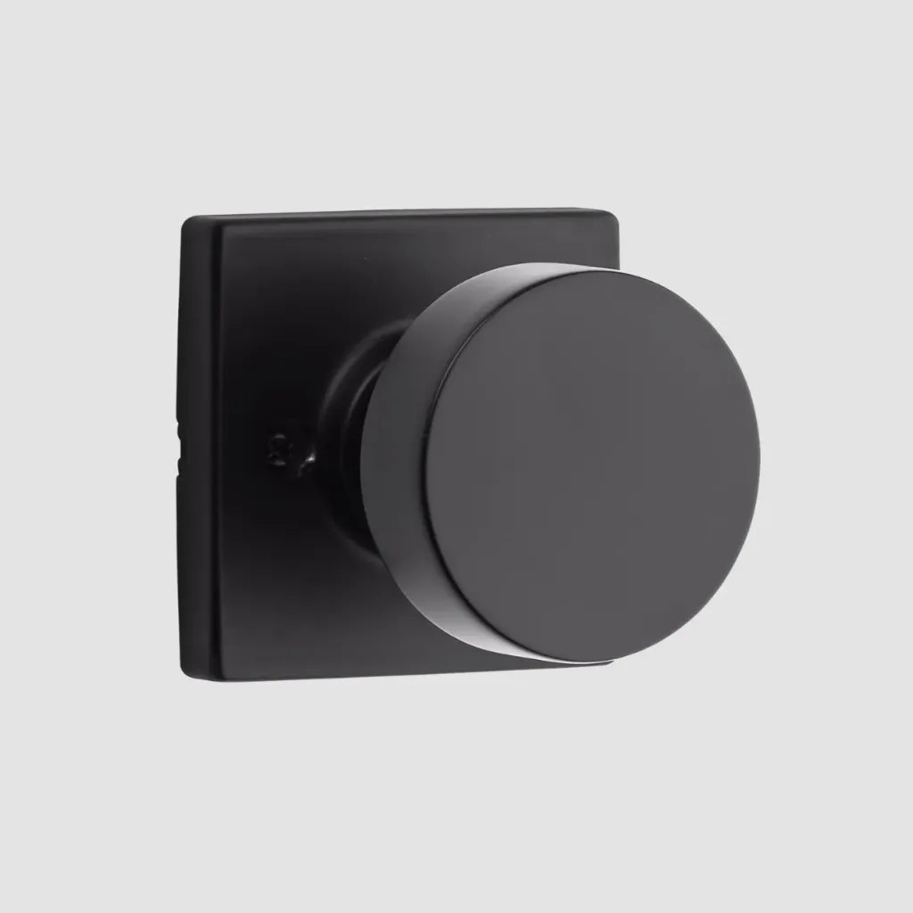 Weiser Cambie Square Knob (Matte Black C-19, Dummy)