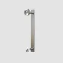 Flat Bar Door Handle with Round Disc Pull 