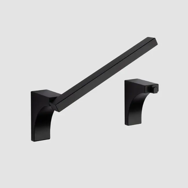 Taymor Arc Deco Pivoting Paper Holder (Matte Black C-19)