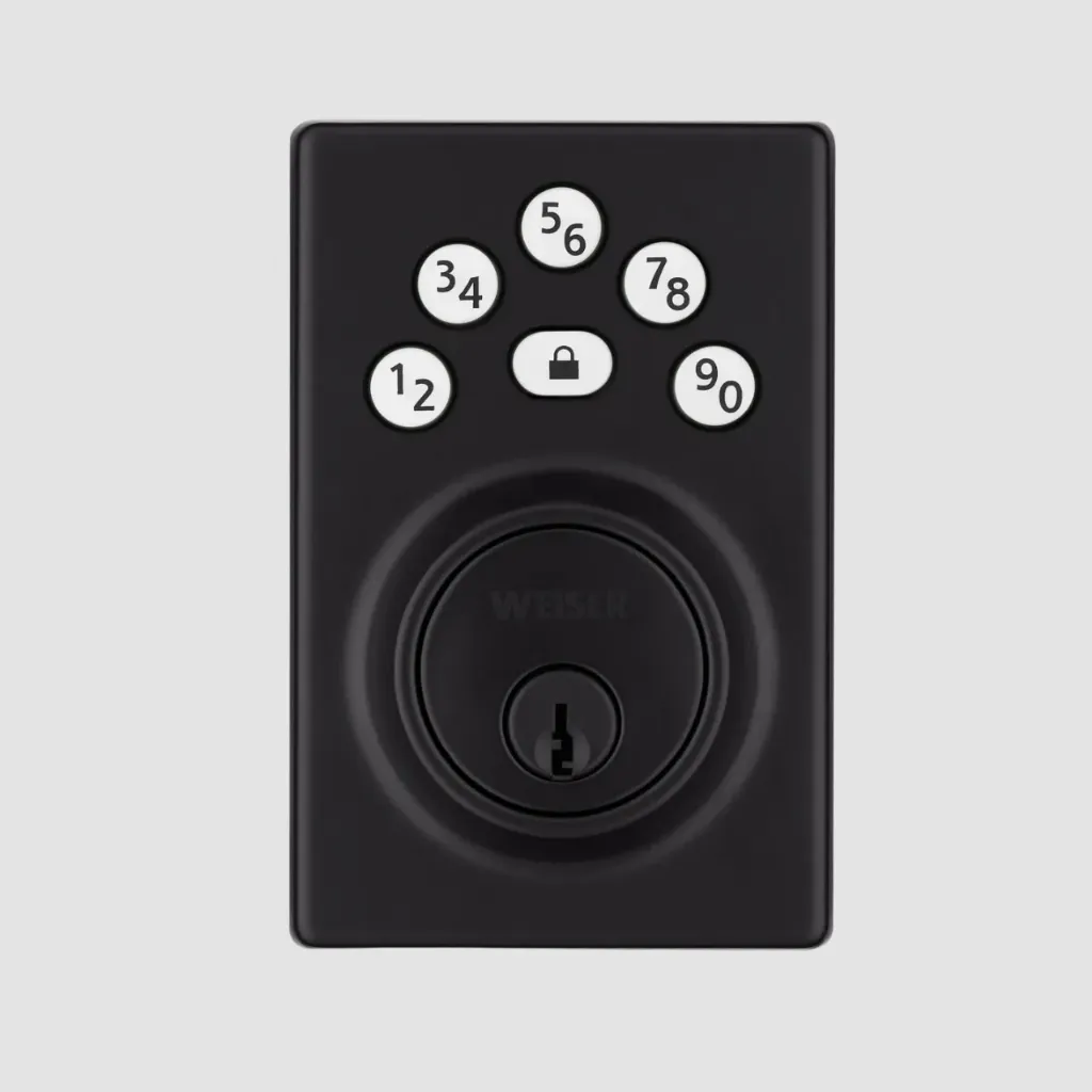 Weiser Elements Contemporary Keypad Deadbolt (Matte Black C-19)