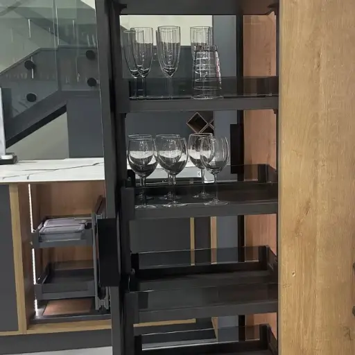 [G20112H-6] AGRA Pull-Out Pantry Cabinet 6 Tier Unit