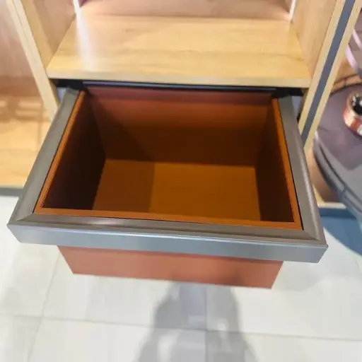 WARSAW Pull-Out Leather Drawer Basket 