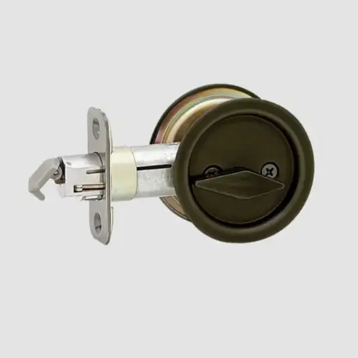 Weiser Round Pocket Door Lock