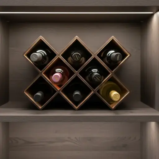 [G19201A-1] BAKU Wine Bottle Stand